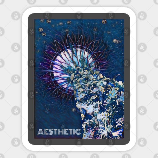 Aesthetic Abstract design Sticker by werdanepo